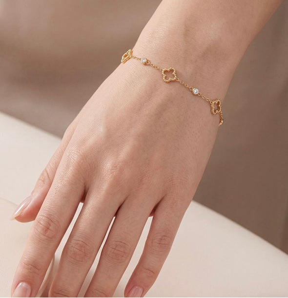 Kleeblatt Armband
